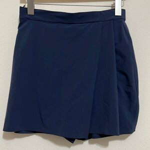 Athleta Navigation Blue Pleated Mini Skort